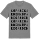 Mid Heather Gray t-shirt med Köparegården ordlek t-shirt