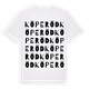 White t-shirt med Köperöd ordlek t-shirt