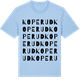 Blue Soul t-shirt med Koperud ordlek t-shirt