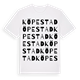 Köpestad ordlek t-shirt