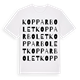 Kopparbolet ordlek t-shirt