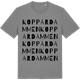 Mid Heather Gray t-shirt med Koppardammen ordlek t-shirt