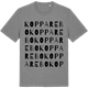 Mid Heather Gray t-shirt med Kopparebo ordlek t-shirt