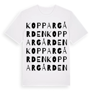 Koppargården ordlek t-shirt – ekologisk bomull t-shirt från Pinshirt
