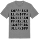 Mid Heather Gray t-shirt med Kopparkulla ordlek t-shirt