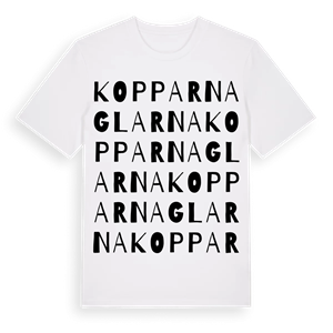 Kopparnaglarna ordlek t-shirt – ekologisk bomull t-shirt från Pinshirt
