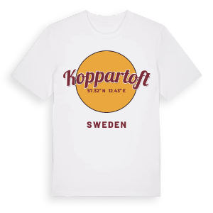 Koppartoft cirkel t-shirt – ekologisk bomull t-shirt från Pinshirt