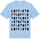 Blue Soul t-shirt med Koppartoft ordlek t-shirt