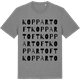 Mid Heather Gray t-shirt med Koppartoft ordlek t-shirt