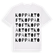 Koppartoft ordlek t-shirt