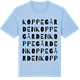 Blue Soul t-shirt med Koppegården ordlek t-shirt