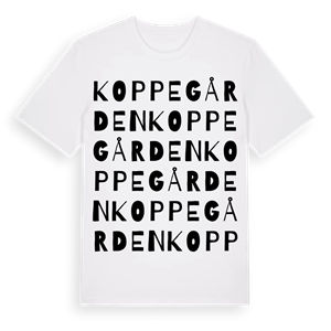 Koppegården ordlek t-shirt – ekologisk bomull t-shirt från Pinshirt