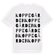 Koppegården ordlek t-shirt