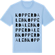 Blue Soul t-shirt med Kopperdalen ordlek t-shirt
