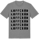 Mid Heather Gray t-shirt med Kopperöd ordlek t-shirt