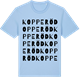 Blue Soul t-shirt med Kopperöd ordlek t-shirt