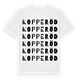 Kopperöd ordlek t-shirt
