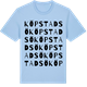 Blue Soul t-shirt med Köpstadsö ordlek t-shirt