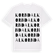 Korndal ordlek t-shirt