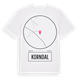 White t-shirt med Korndal t-shirt