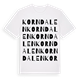 Korndalen ordlek t-shirt