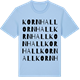 Blue Soul t-shirt med Kornhall ordlek t-shirt