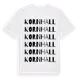 White t-shirt med Kornhall ordlek t-shirt