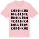 Pink Cotton t-shirt med Körom ordlek t-shirt