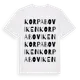 White t-shirt med Korpaboviken ordlek t-shirt