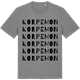 Mid Heather Gray t-shirt med Korpemon ordlek t-shirt