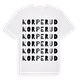 Korperud ordlek t-shirt