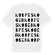 Korpeskogen ordlek t-shirt