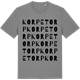 Mid Heather Gray t-shirt med Korpetorp ordlek t-shirt