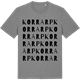 Mid Heather Gray t-shirt med Korrarp ordlek t-shirt
