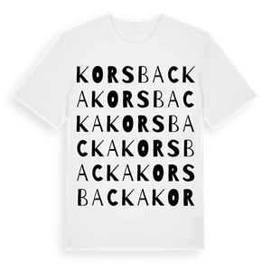 Korsbacka ordlek t-shirt – ekologisk bomull t-shirt från Pinshirt