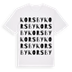 Korsby ordlek t-shirt