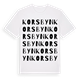 Korsbyn ordlek t-shirt