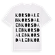 Korsdalen ordlek t-shirt