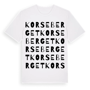Korseberget ordlek t-shirt – ekologisk bomull t-shirt från Pinshirt
