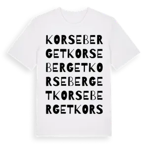 Korseberget ordlek t-shirt – ekologisk bomull t-shirt från Pinshirt