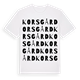 Korsgård ordlek t-shirt