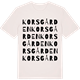 Vintage White t-shirt med Korsgården ordlek t-shirt