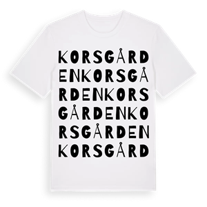 Korsgården ordlek t-shirt – ekologisk bomull t-shirt från Pinshirt