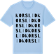 Blue Soul t-shirt med Korslid ordlek t-shirt
