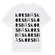 White t-shirt med Korsnäs ordlek t-shirt