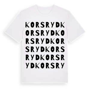 Korsryd ordlek t-shirt – ekologisk bomull t-shirt från Pinshirt