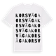 Korsväga ordlek t-shirt