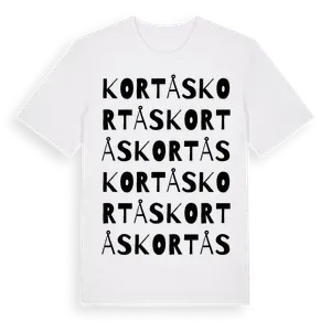 Kortås ordlek t-shirt – ekologisk bomull t-shirt från Pinshirt
