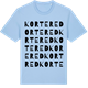 Blue Soul t-shirt med Kortered ordlek t-shirt