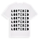 Kortered ordlek t-shirt